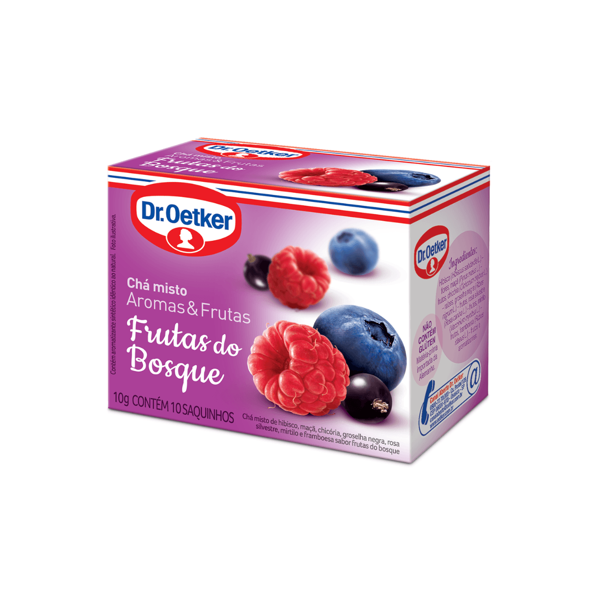 Chá Frutas do Bosque 10x1g Dr. Oetker